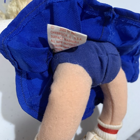 Vtg TY Dear Debbie Teenie Beanie Boppers Collection Cheerleader - Picture 6 of 9